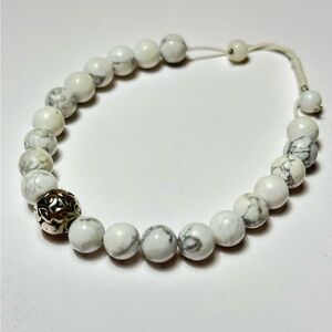 White Beaded Bracelet